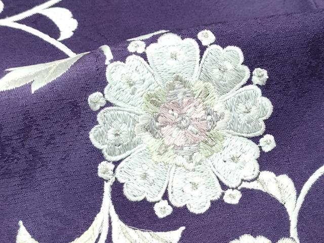 平和屋本店●極上　訪問着　総刺繍　更紗唐草文　暈し染め　銀糸　逸品　CZAA4523s6
