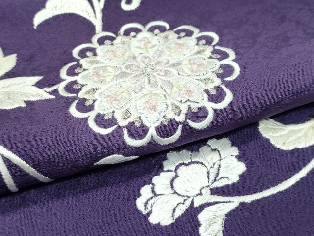 平和屋本店●極上　訪問着　総刺繍　更紗唐草文　暈し染め　銀糸　逸品　CZAA4523s6