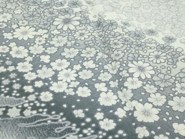 平和屋着物●極上　訪問着　絞り　霞飛鳥花文　逸品　未使用　CZAA4524s6