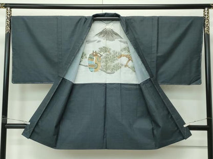 平和屋着物●極上　男性　本場大島紬　アンサンブル　100亀甲　総詰め　逸品　未使用　CZAA4530s6