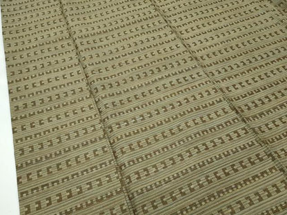 平和屋着物●極上　菅原工房　菅原結作　漢方染紬　漢方染蚕桑苑　横段文　証紙付き　逸品　CZAA4531s6