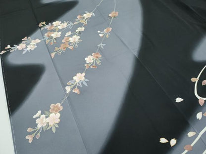平和屋本店●極上 世界的ファッションデザイナー 山本寛斎 kansaiブランド 訪問着 刺繍 黒地 金彩 やまと誂製 逸品 未使用 CZAA4532s6