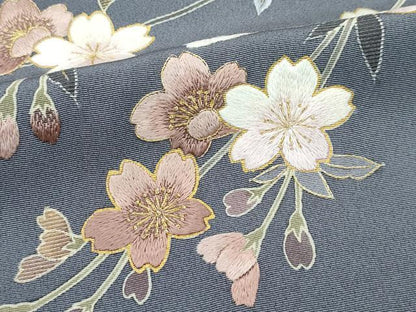 平和屋本店●極上 世界的ファッションデザイナー 山本寛斎 kansaiブランド 訪問着 刺繍 黒地 金彩 やまと誂製 逸品 未使用 CZAA4532s6
