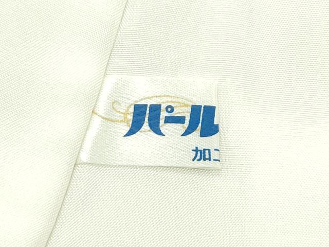 平和屋着物●極上　京加賀友禅　百貫石峰　小紋　櫛　簪　草花文　木蘭色地　逸品　未使用　CZAA4545s6