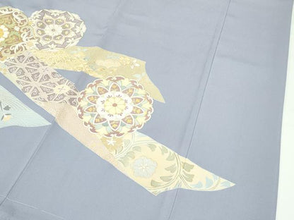平和屋着物●極上　創業460年・千總　色留袖　駒刺繍　正倉院熨斗花文　金彩　霞色地　三越扱い　逸品　未使用　CZAA4547s6