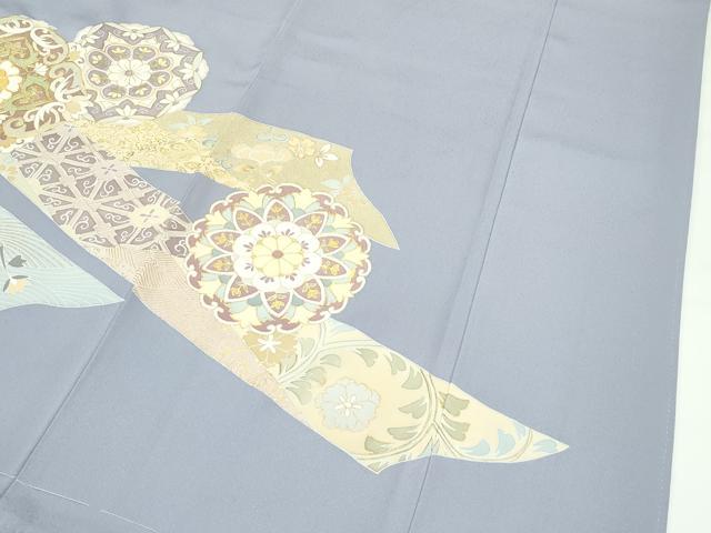 平和屋着物●極上　創業460年・千總　色留袖　駒刺繍　正倉院熨斗花文　金彩　霞色地　三越扱い　逸品　未使用　CZAA4547s6