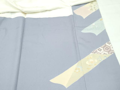 平和屋着物●極上　創業460年・千總　色留袖　駒刺繍　正倉院熨斗花文　金彩　霞色地　三越扱い　逸品　未使用　CZAA4547s6