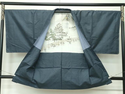 平和屋着物●極上　男性　本場大島紬　100亀甲　総詰め　逸品　未使用　CZAA4556s6