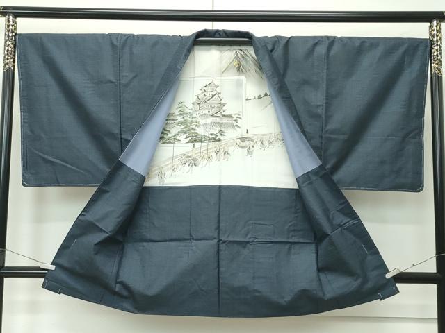 平和屋着物●極上　男性　本場大島紬　100亀甲　総詰め　逸品　未使用　CZAA4556s6