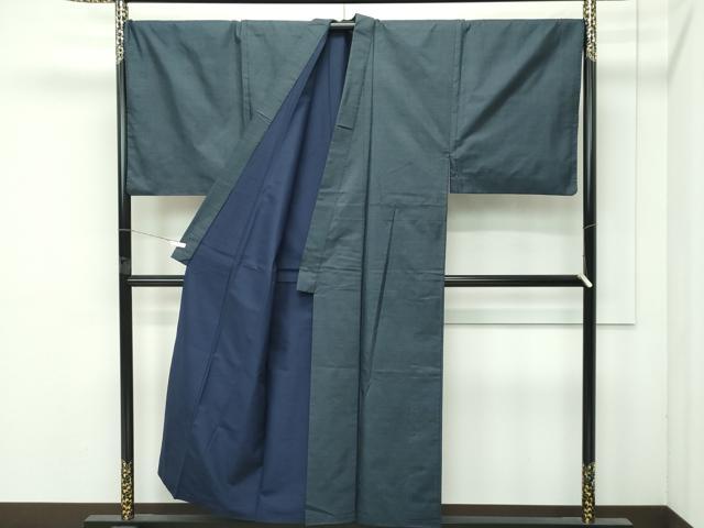 平和屋着物○極上 男性 本場大島紬 アンサンブル キングサイズ 100亀甲