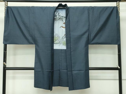 平和屋着物●極上　男性　本場大島紬　アンサンブル　キングサイズ　100亀甲　総詰め　さが美扱い　逸品　CZAA4560s6