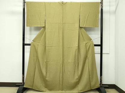 平和屋着物●極上　色無地　梅幸茶色　八掛：シルクロード　逸品　CZAA4561s6