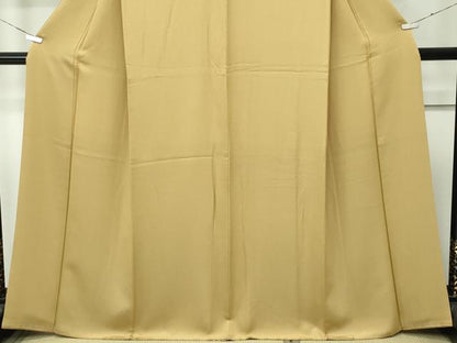 平和屋着物●極上　色無地　黄橡色　逸品　CZAA4562s6