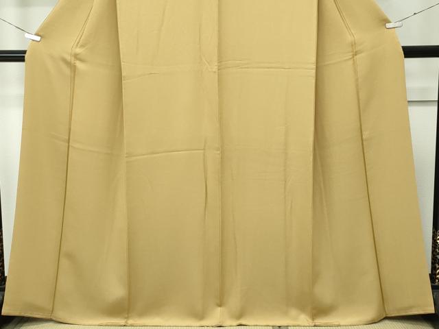 平和屋着物●極上　色無地　黄橡色　逸品　CZAA4562s6
