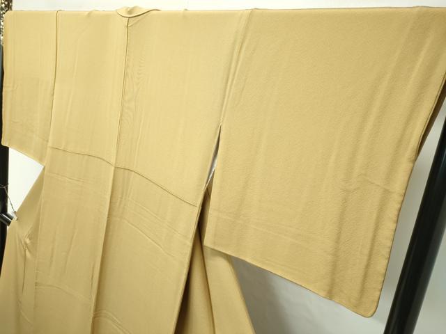 平和屋着物●極上　色無地　黄橡色　逸品　CZAA4562s6