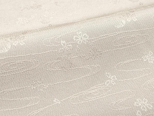 平和屋着物●極上　色無地　肌色　流水雪輪花地紋　逸品　CZAA4566s6