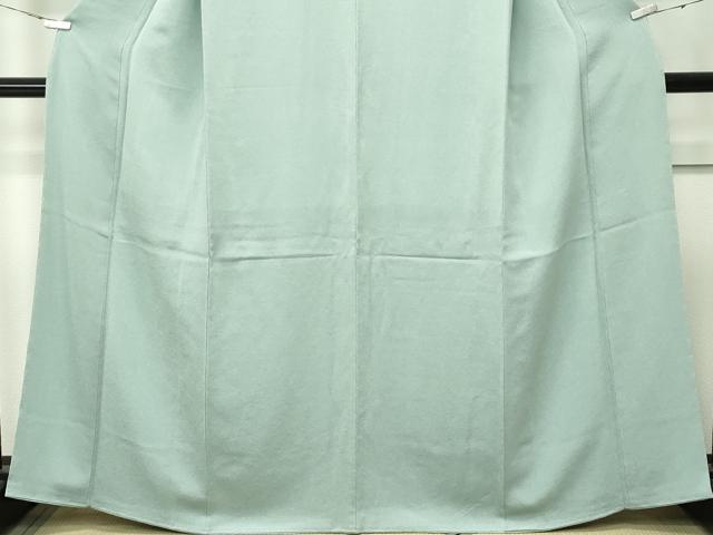 平和屋着物●極上　色無地　薄青色　鬼しぼ縮緬　西武百貨店扱い　逸品　未使用　CZAA4567s6