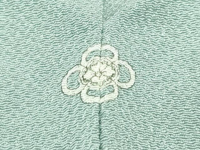 平和屋着物●極上　色無地　薄青色　鬼しぼ縮緬　西武百貨店扱い　逸品　未使用　CZAA4567s6