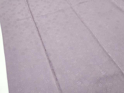 平和屋着物●極上　色無地　胡桃染色　雪輪花月地紋　さが美扱い　逸品　CZAA4570s6