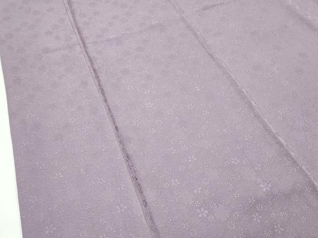 平和屋着物●極上　色無地　胡桃染色　雪輪花月地紋　さが美扱い　逸品　CZAA4570s6
