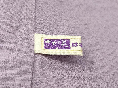 平和屋着物●極上　色無地　胡桃染色　雪輪花月地紋　さが美扱い　逸品　CZAA4570s6