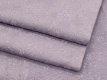 平和屋着物●極上　色無地　胡桃染色　雪輪花月地紋　さが美扱い　逸品　CZAA4570s6