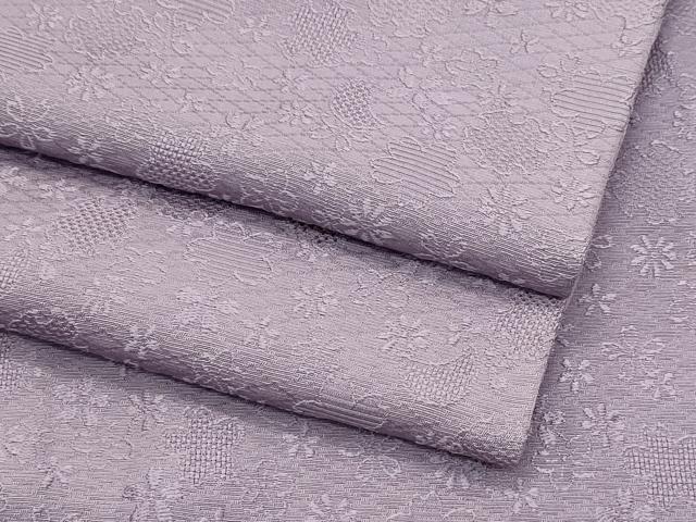 平和屋着物●極上　色無地　胡桃染色　雪輪花月地紋　さが美扱い　逸品　CZAA4570s6