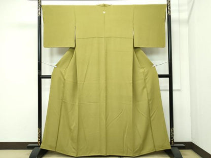 平和屋着物●極上　色無地　璃寛茶色　逸品　CZAA4572s6