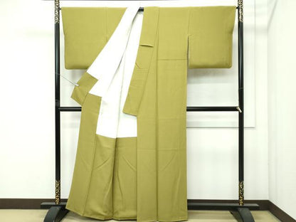 平和屋着物●極上　色無地　璃寛茶色　逸品　CZAA4572s6