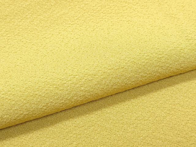 平和屋着物●極上　本草木染作家　圓啓　色無地　芥子色　逸品　未使用　CZAA4573s6