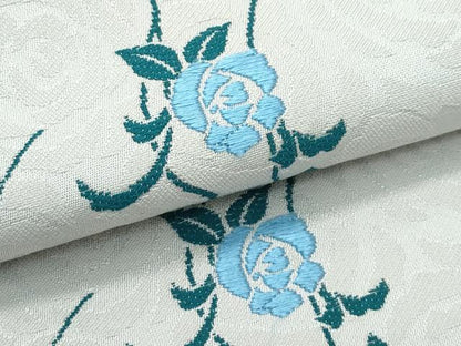 平和屋本店●極上 九寸名古屋帯 唐織 薔薇 バラ やまと誂製 逸品 未使用 CZAA4922s6