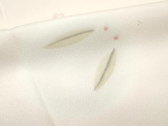平和屋着物●上質な長襦袢　半衿刺繍　蛍暈し　兎　逸品　未使用　CZAA4579s6