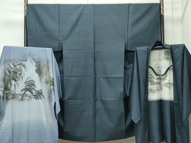 平和屋着物●極上　男性　本場大島紬　アンサンブル・長襦袢セット　100亀甲　総詰め　逸品　未使用　CZAA4581s6