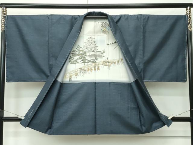 平和屋着物●極上　男性　本場大島紬　アンサンブル・長襦袢セット　100亀甲　総詰め　逸品　未使用　CZAA4581s6