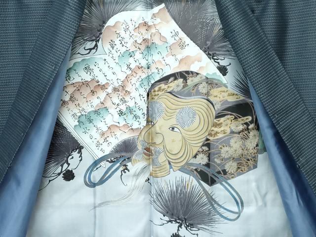 平和屋着物●極上　男性　紬　アンサンブル・長襦袢セット　キングサイズ　100亀甲　逸品　未使用　CZAA4582s6