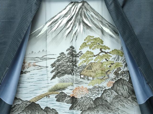 平和屋着物●極上　男性　本場大島紬　アンサンブル・長襦袢セット　100亀甲　総詰め　逸品　未使用　CZAA4583s6