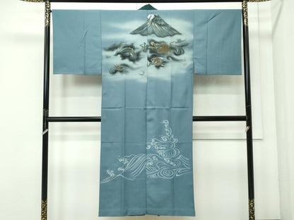 平和屋着物●極上　男性　本場大島紬　アンサンブル・長襦袢セット　100亀甲　総詰め　逸品　未使用　CZAA4583s6