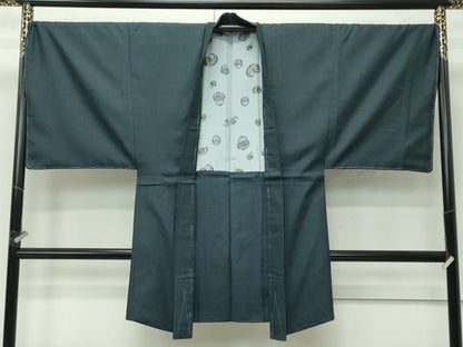 平和屋着物●極上　男性　紬　アンサンブル・長襦袢セット　120亀甲　高島屋扱い　逸品　未使用　CZAA4584s6