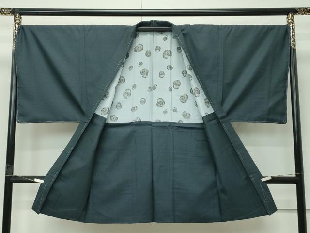 平和屋着物●極上　男性　紬　アンサンブル・長襦袢セット　120亀甲　高島屋扱い　逸品　未使用　CZAA4584s6
