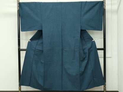 平和屋着物●極上　男性　紬　アンサンブル　色無地　百入茶色　逸品　CZAA4588s6