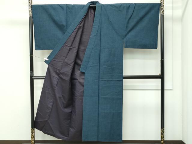 平和屋着物●極上　男性　紬　アンサンブル　色無地　百入茶色　逸品　CZAA4588s6
