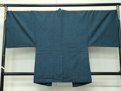 平和屋着物●極上　男性　紬　アンサンブル　色無地　百入茶色　逸品　CZAA4588s6
