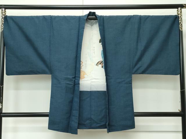 平和屋着物●極上　男性　紬　アンサンブル　色無地　百入茶色　逸品　CZAA4588s6