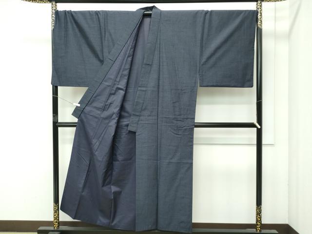 平和屋着物○極上 男性 結城紬 アンサンブル キングサイズ 80亀甲 総
