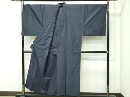 平和屋着物●極上　男性　結城紬　アンサンブル　キングサイズ　80亀甲　総詰め　証紙付き　逸品　CZAA4589s6