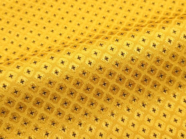 平和屋着物□極上 男性 色無地・紋付き羽織セット 柑子色 舞台衣装 洗える