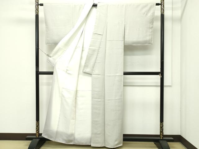 平和屋着物●極上　色無地　砂色　雪輪南天地紋　逸品　未使用　CZAA4595s6