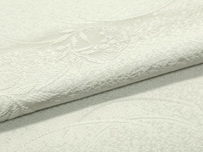 平和屋着物●極上　色無地　砂色　雪輪南天地紋　逸品　未使用　CZAA4595s6