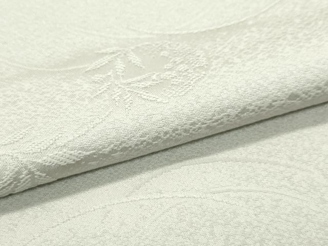 平和屋着物●極上　色無地　砂色　雪輪南天地紋　逸品　未使用　CZAA4595s6