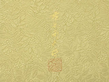 平和屋着物●極上　色無地　桑染色　作家物　草木南天染　南天地紋　逸品　CZAA4596s6
